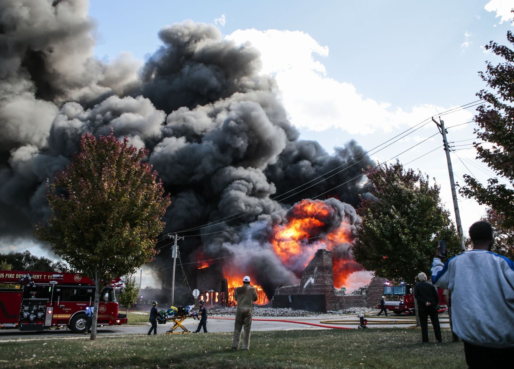 Warehouse Fire on N. 13th St. and Howard St. in St. Louis